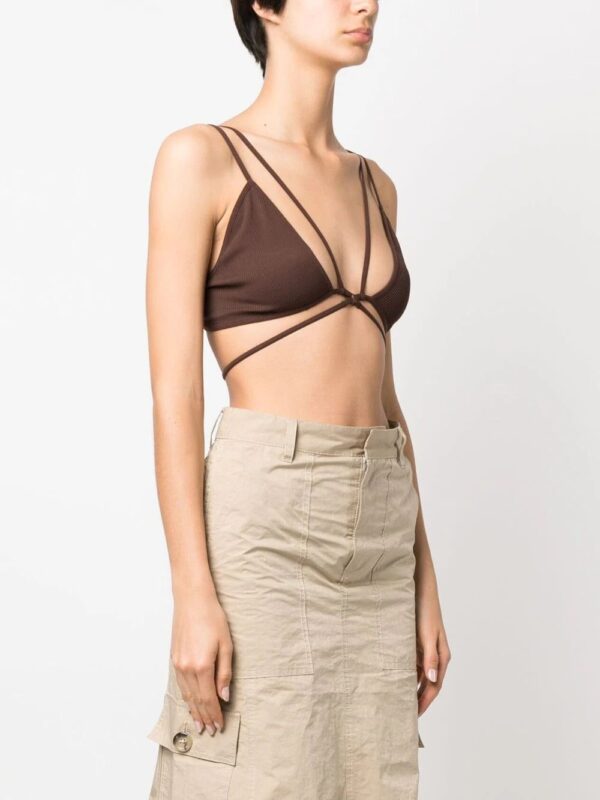 ANDREĀDAMO  ribbed strap-detail bra - Image 3
