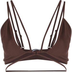 ANDREĀDAMO ribbed strap-detail bra