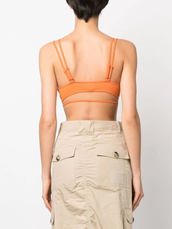 ANDREĀDAMO  ribbed strap-detail bra - Image 4
