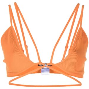 ANDREĀDAMO ribbed strap-detail bra