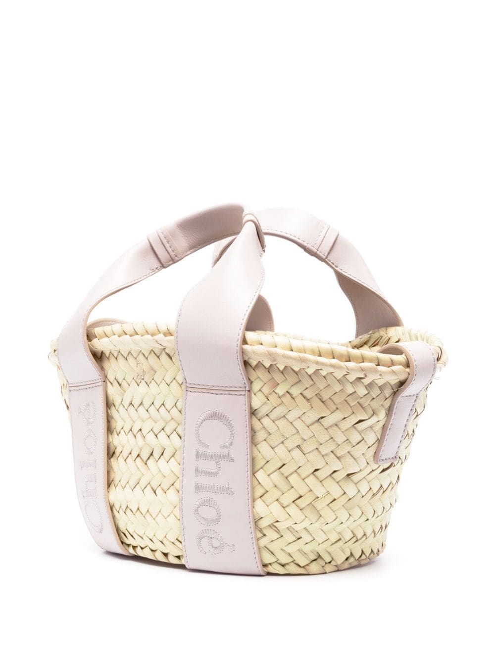 Chloé Chloé Sense small raffia tote bag - Image 4