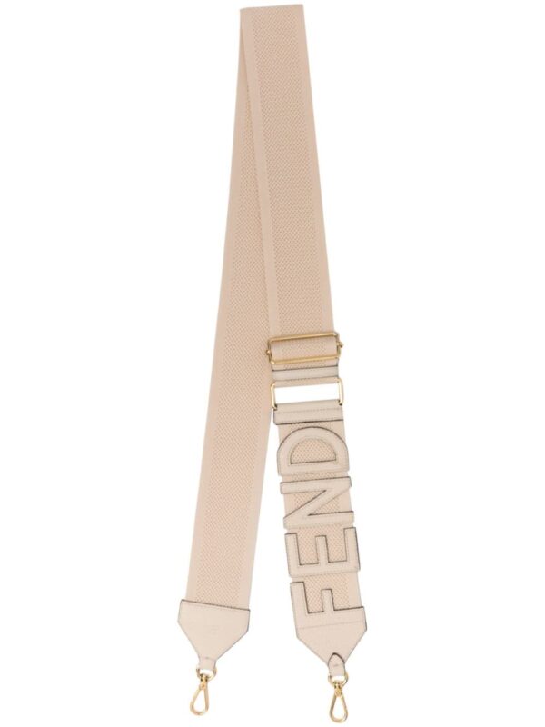 FENDI logo calf-leather shoulder strap
