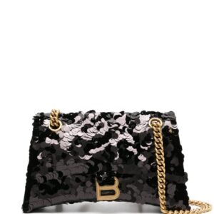 Balenciaga small Crush sequined shoulder bag