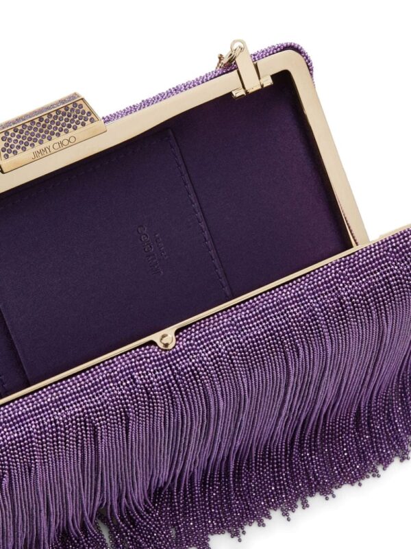 Jimmy Choo Clemmie fringed clutch bag - Image 5