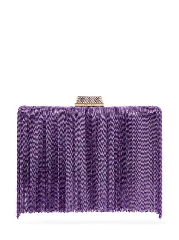 Jimmy Choo Clemmie fringed clutch bag