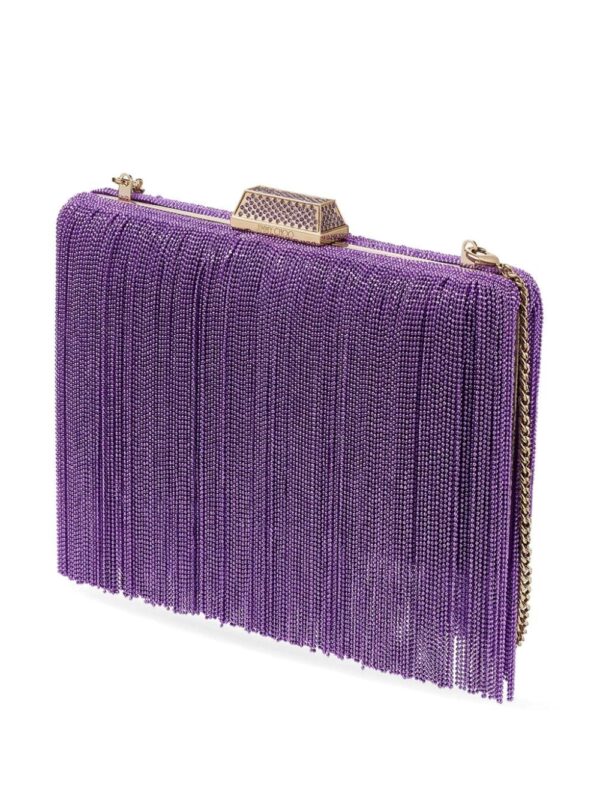 Jimmy Choo Clemmie fringed clutch bag - Image 4
