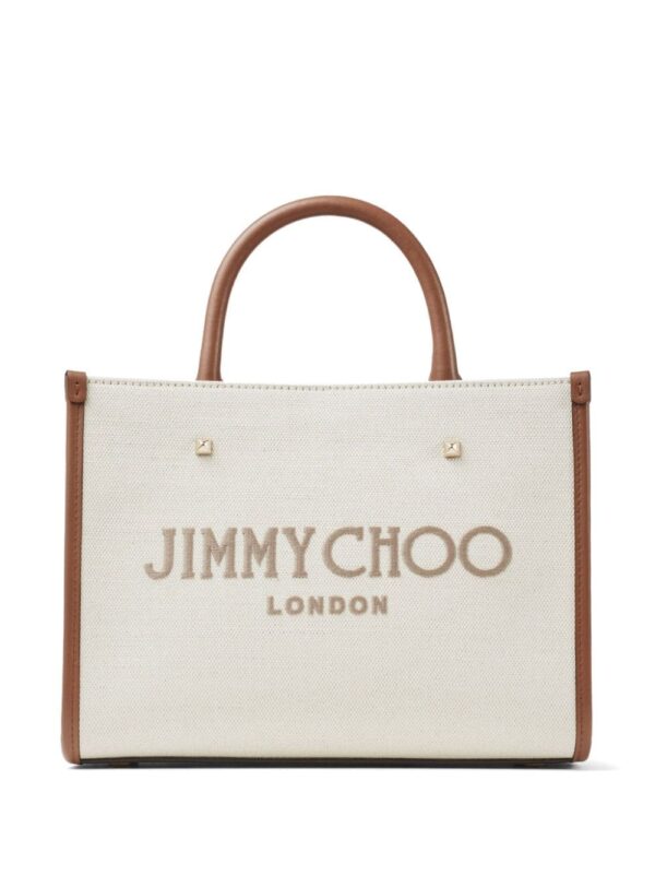 Jimmy Choo small Avenue canvas tote bag