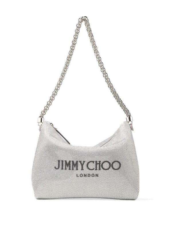 Jimmy Choo Callie crystal-embellished shoulder bag