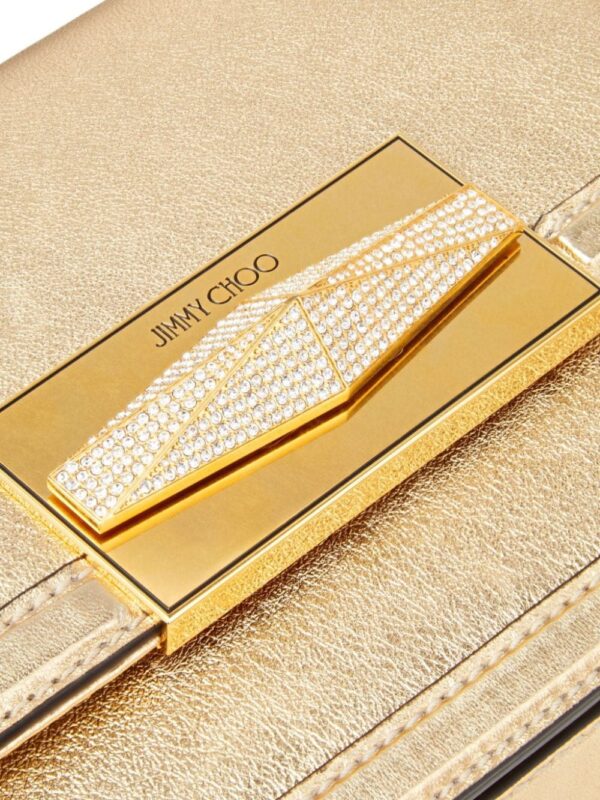 Jimmy Choo Diamond metallic-finish crossbody bag - Image 5