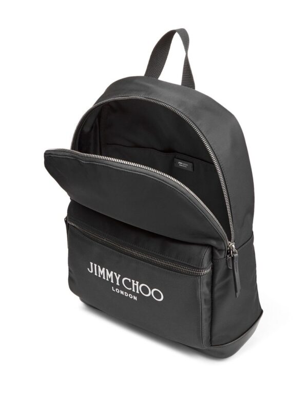 Jimmy Choo Wilmer logo-print backpack - Image 5