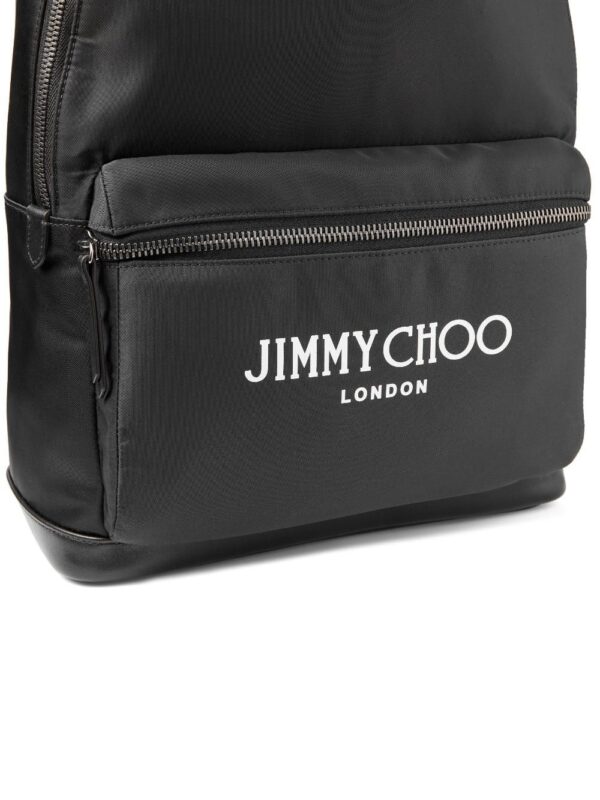 Jimmy Choo Wilmer logo-print backpack - Image 4