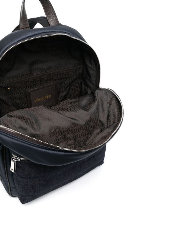 Moorer quilted denim backpack - Image 5