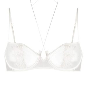Kiki de Montparnasse  halterneck silk balconette bra
