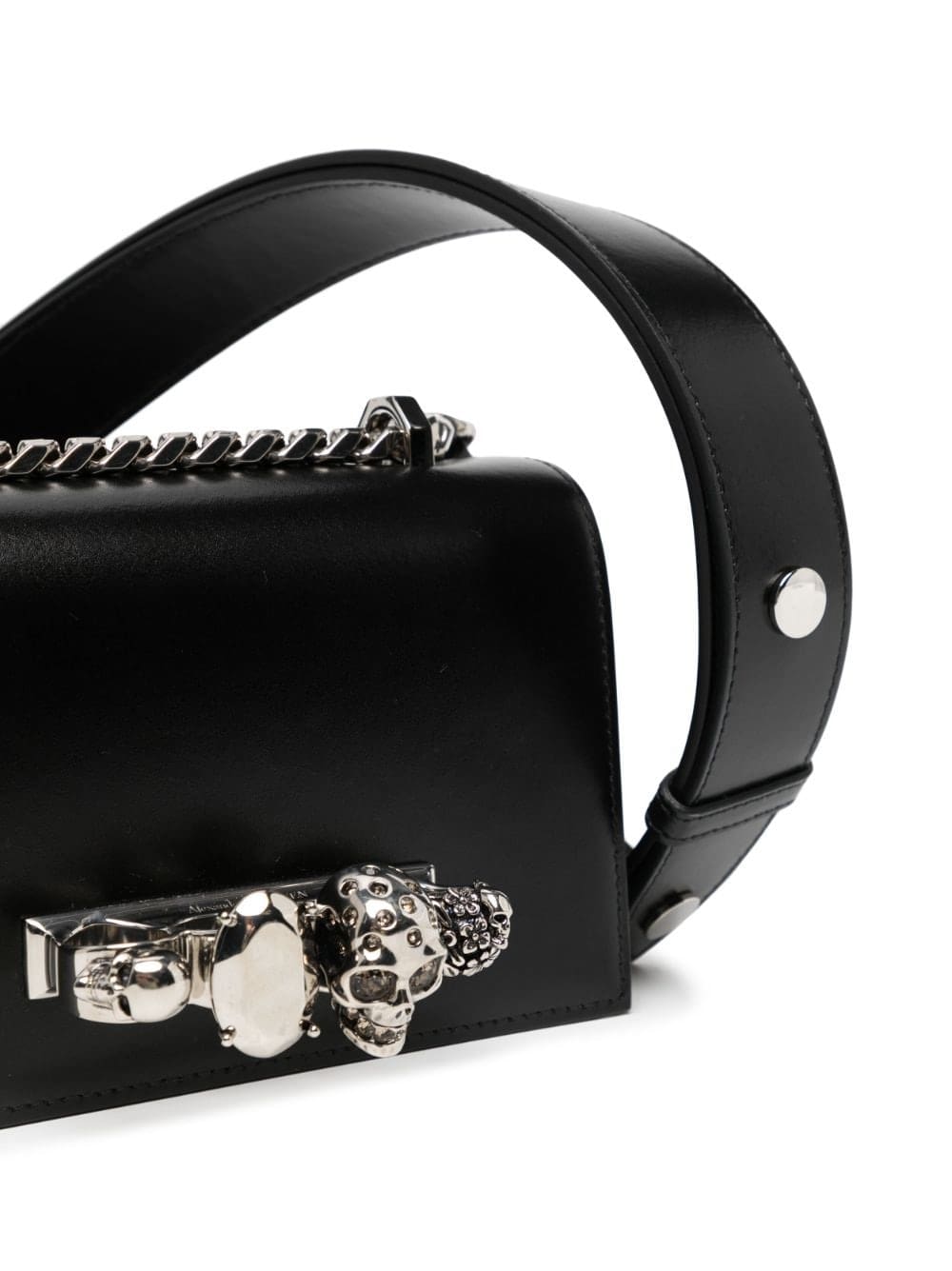 Alexander McQueen skull-motif leather shoulder bag - Image 4