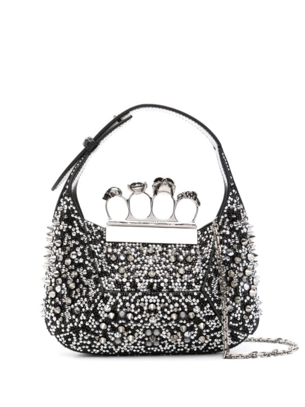 Alexander McQueen mini Jewelled Hobo bag