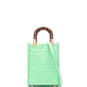 FENDI monogram-debossed tote bag