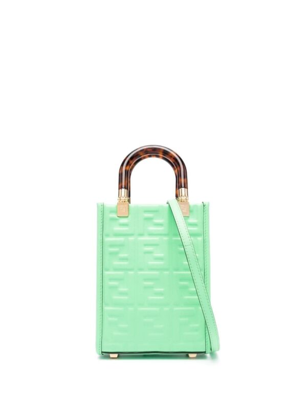 FENDI monogram-debossed tote bag