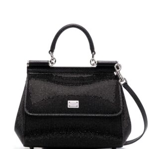 Dolce & Gabbana small Sicily rhinestone shoulder bag