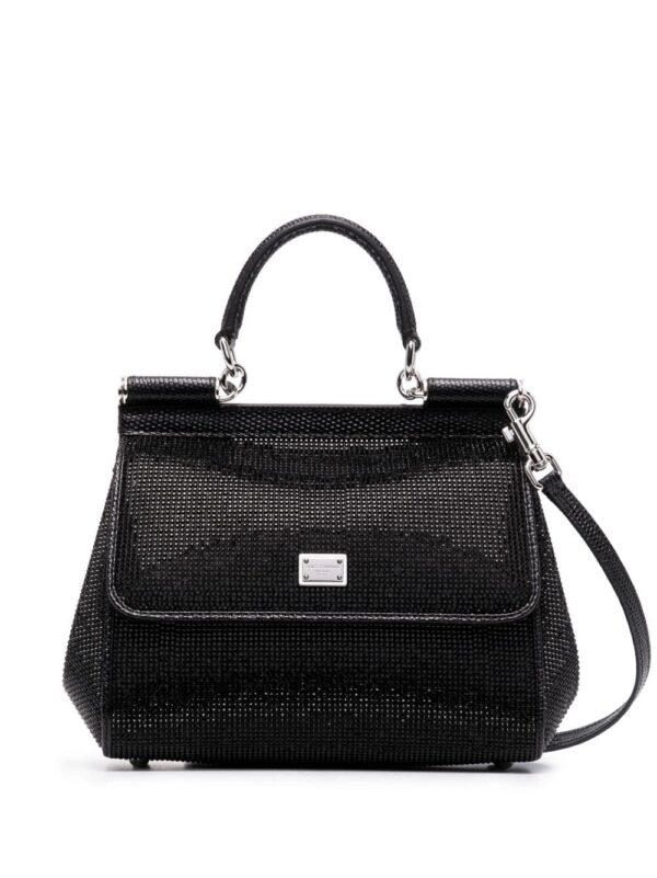 Dolce & Gabbana small Sicily rhinestone shoulder bag