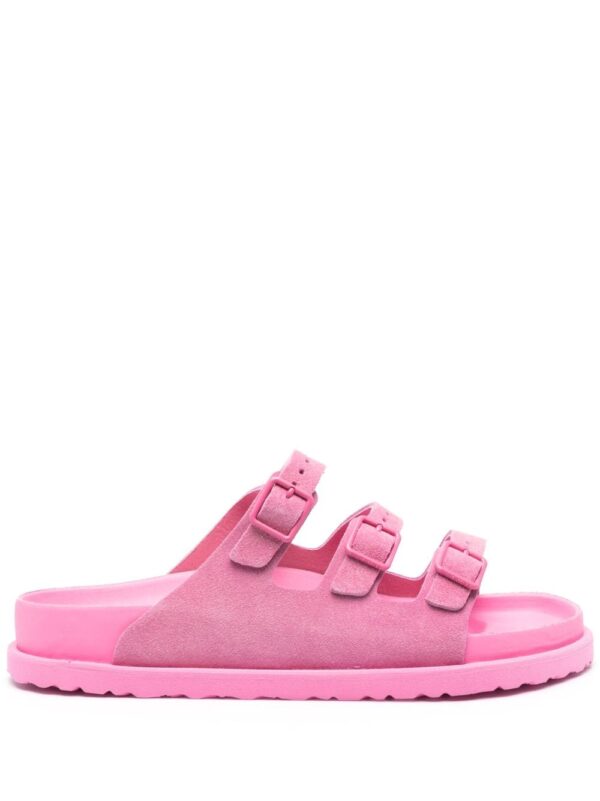 Birkenstock triple-strap design slides
