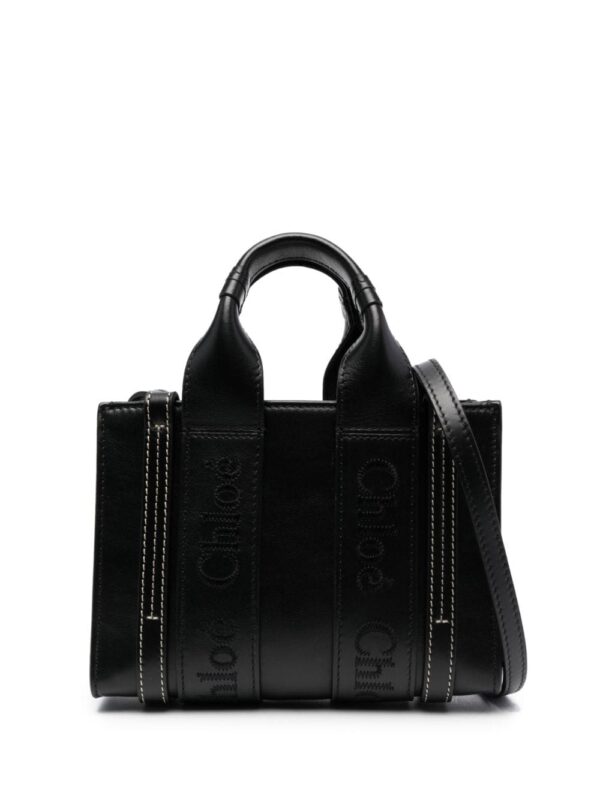 Chloé leather Woody mini bag