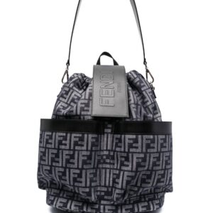 FENDI monogram-pattern backpack