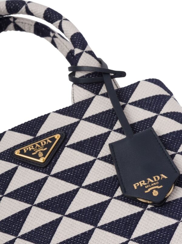 Prada Symbole embroidered tote bag - Image 3