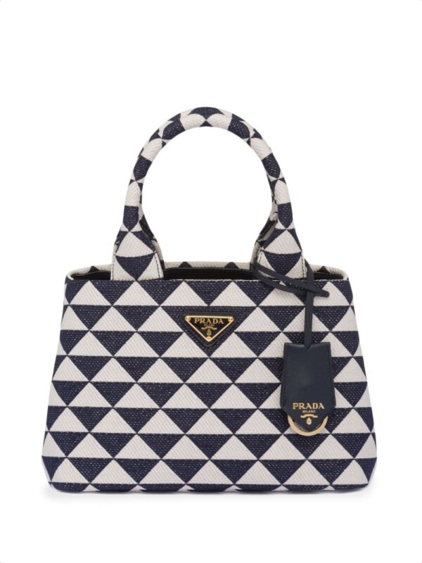 Prada Symbole embroidered tote bag