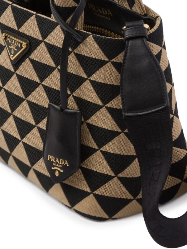 Prada Symbole embroidered tote bag - Image 3