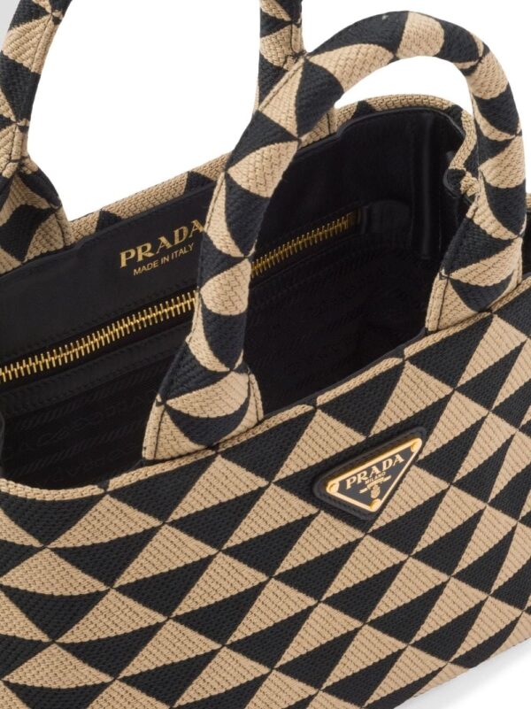 Prada Symbole embroidered tote bag - Image 5