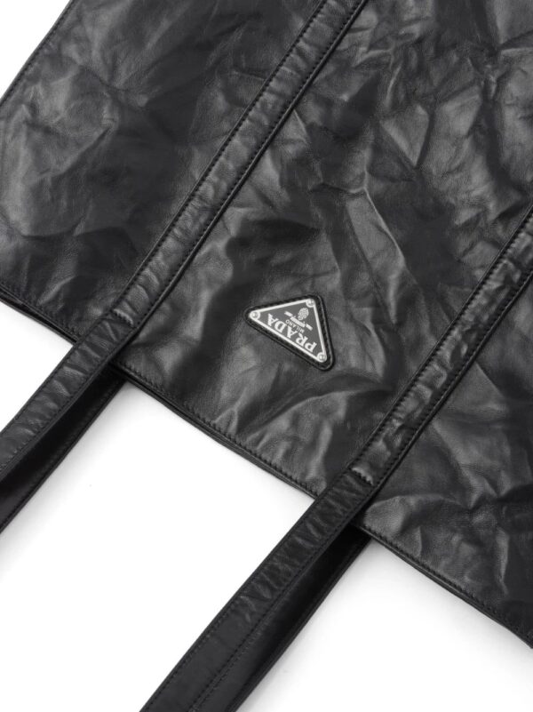 Prada  medium crinkled tote bag - Image 3