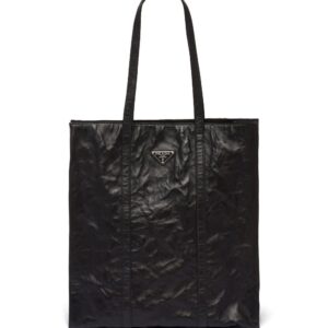 Prada  medium crinkled tote bag