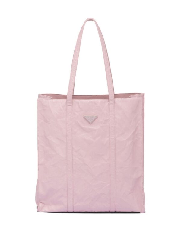 Prada medium crinkled tote bag