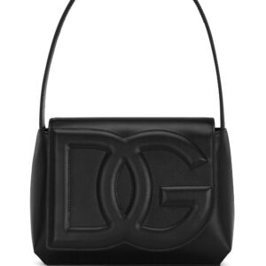 Dolce & Gabbana logo-embossed leather shoulder bag