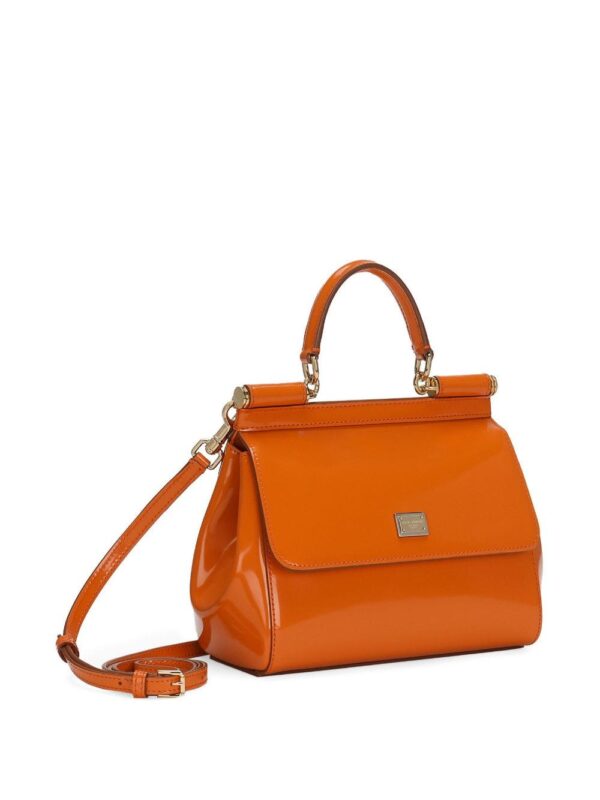 Dolce & Gabbana small Sicily patent-leather tote bag - Image 5