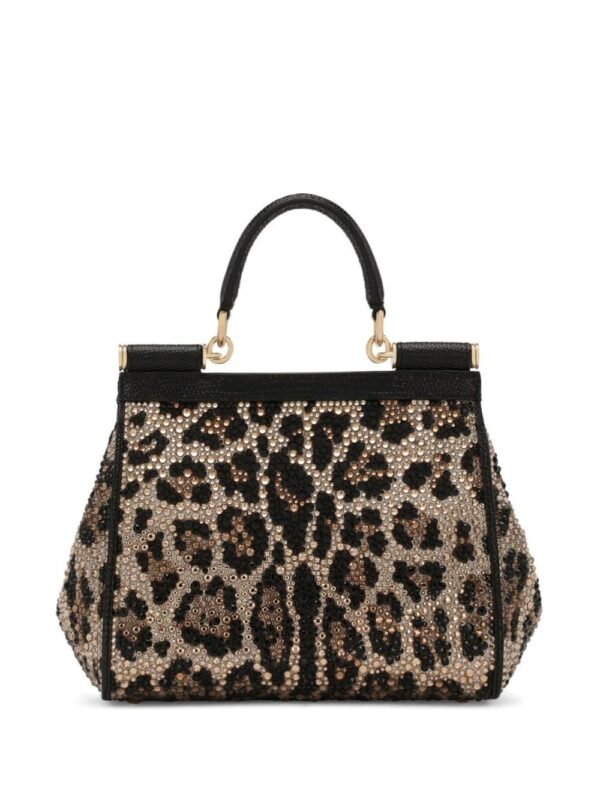 Dolce & Gabbana small Sicily crystal-embellished tote bag - Image 2