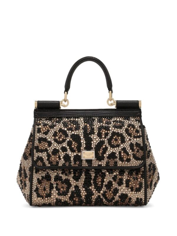 Dolce & Gabbana small Sicily crystal-embellished tote bag