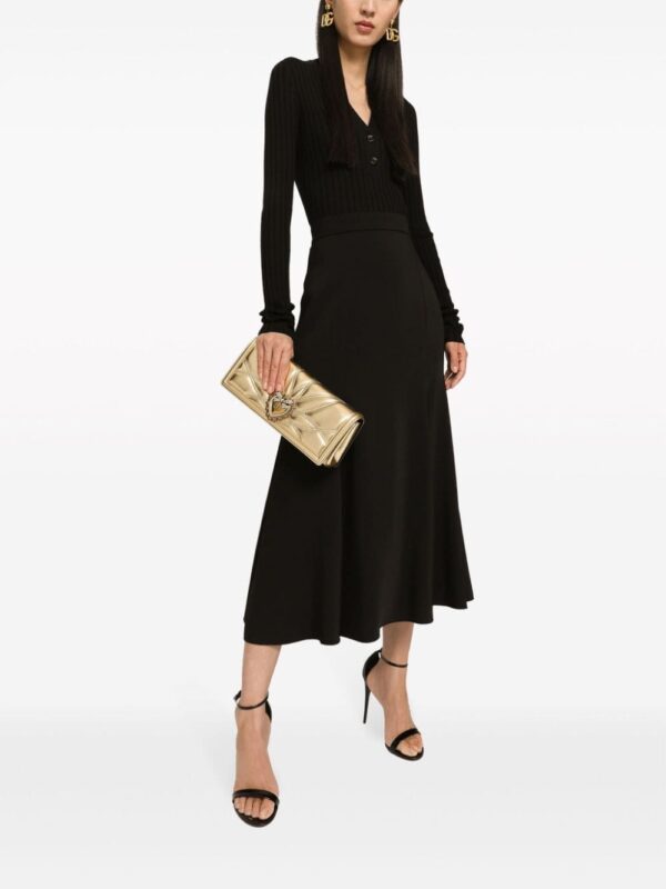 Dolce & Gabbana Devotion metallic-effect leather bag - Image 2