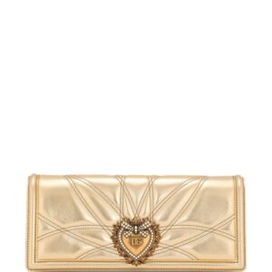 Dolce & Gabbana Devotion metallic-effect leather bag