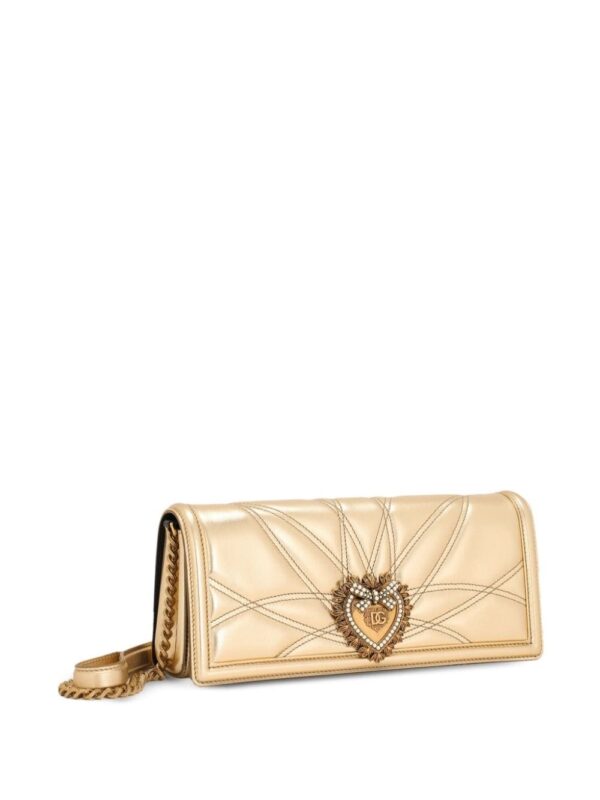 Dolce & Gabbana Devotion metallic-effect leather bag - Image 4