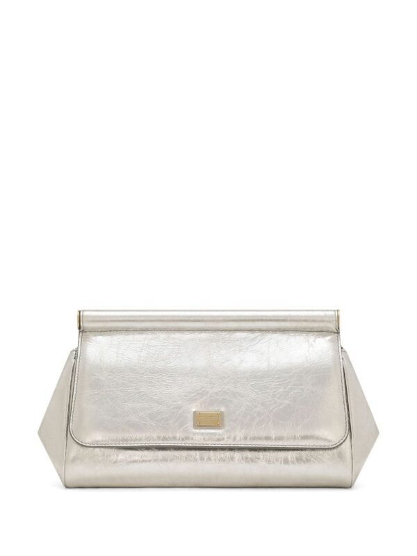 Dolce & Gabbana Sicily leather clutch bag