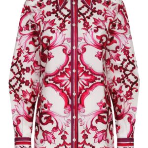 Dolce & Gabbana  Majolica-print cotton shirt