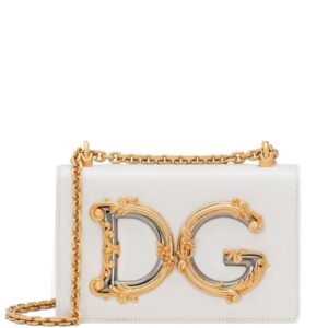 Dolce & Gabbana logo-plaque lambskin crossbody bag