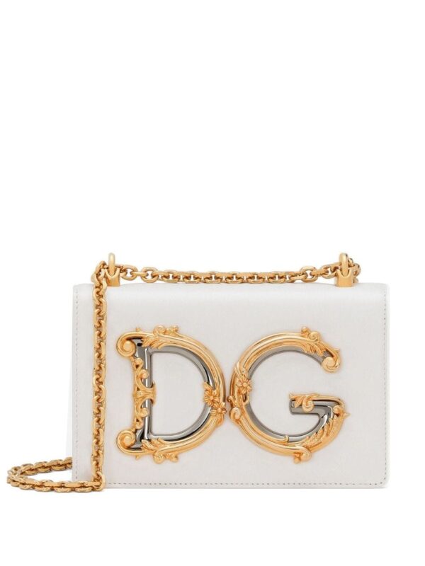 Dolce & Gabbana logo-plaque lambskin crossbody bag