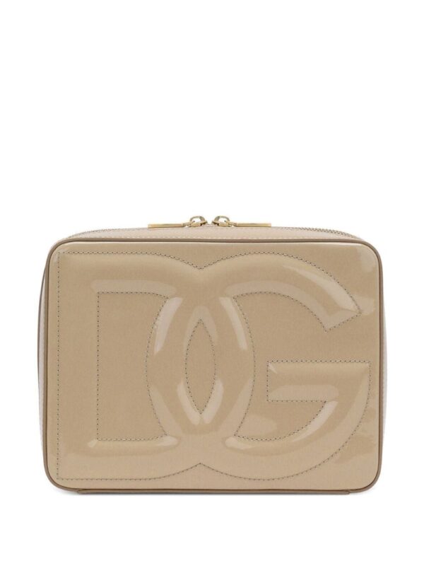 Dolce & Gabbana DG Logo patent leather camera bag