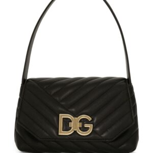 Dolce & Gabbana logo-buckle padded leather bag