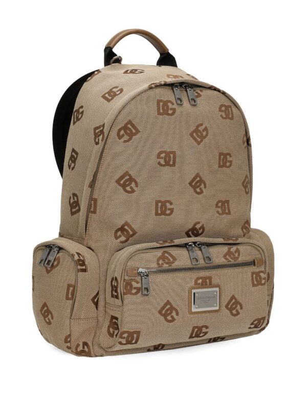Dolce & Gabbana logo-print zipped backpack - Image 4