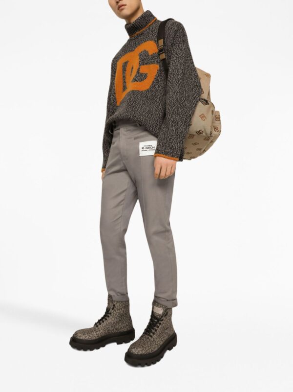 Dolce & Gabbana logo-print zipped backpack