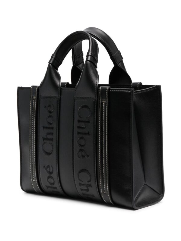 Chloé Small Woody leather tote bag - Image 4