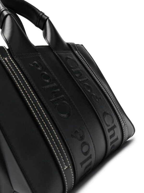 Chloé Small Woody leather tote bag - Image 5